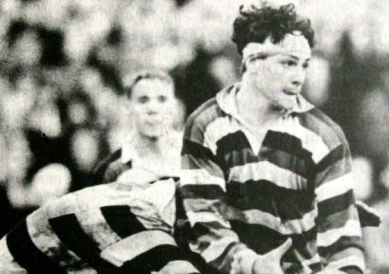 Munster, Ireland and Lions flanker David Wallace in action for Crescent College Comprehensive in their 1994 Munster Scholls Senior Cup final victory over PBC, of Cork, at Thomond Park