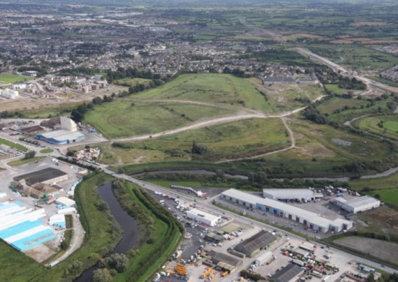 An aerial view of the old Greenpark racecourse, part of which is now the dog track. Picture: Liam Burke/Press 22