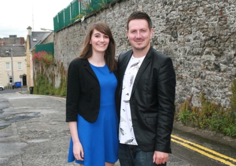 Angela's Ashes: Composer Adam Howell with actress Sarah Ayrton who plays Angela in the musical, pictured at Barrack Hill in Limerick. Picture: Adrian Butler