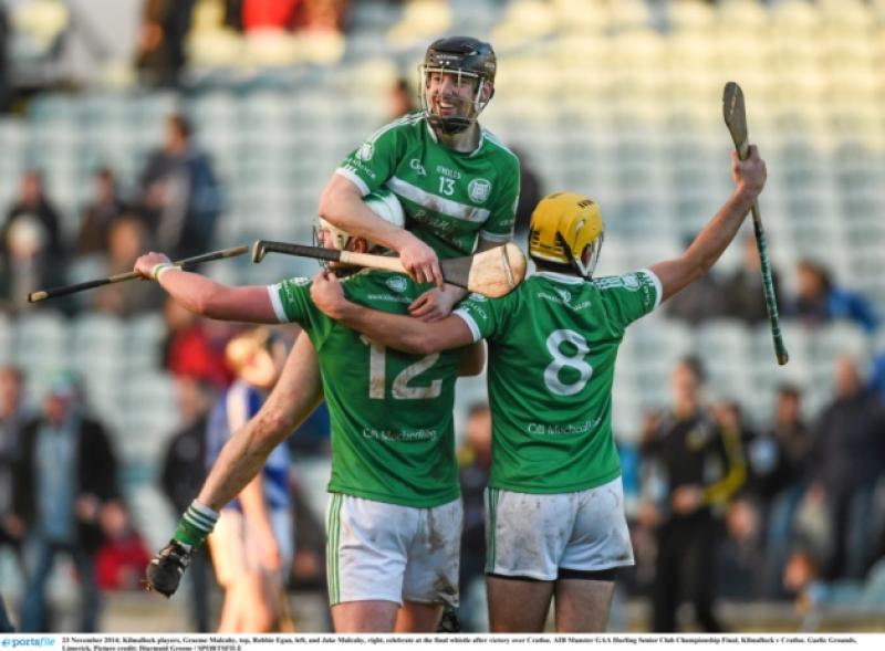 Kilmallock players celebrat after Sunday's Munster club final win in the Gaelic Grounds