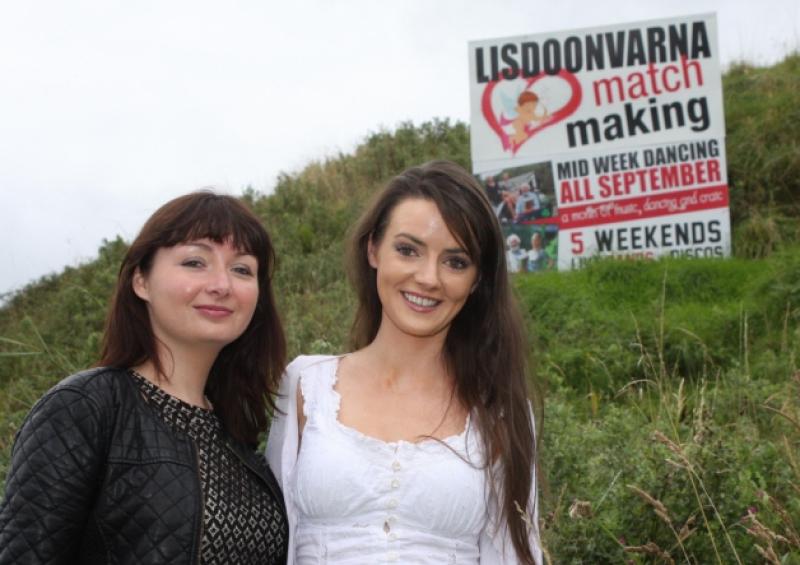 Anne and Aine at the Lisdoonvarnan Matchmaking Festival earlier this month. Picture: Mike Cowhey