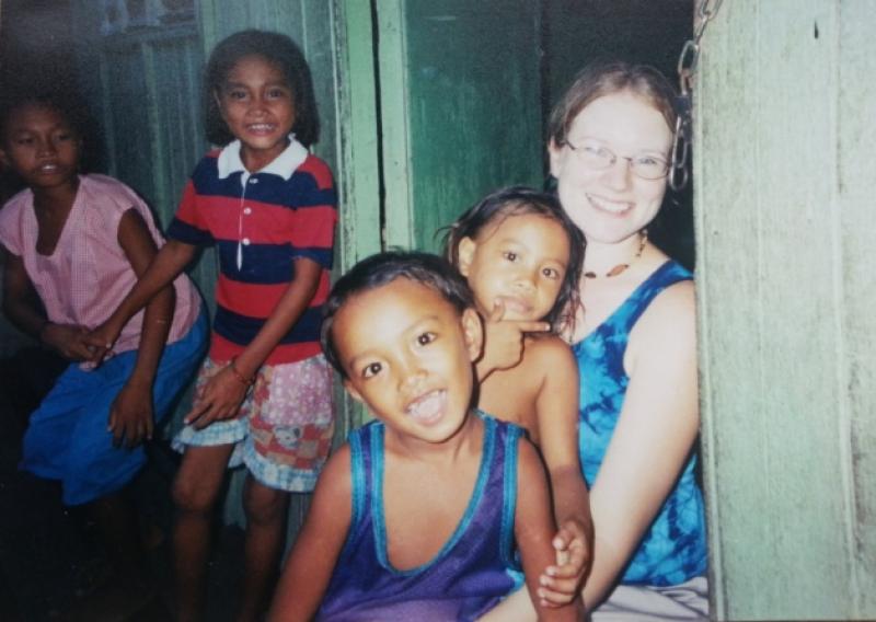 Diane Duggan, Cappamore on her first trip to the Philippines with Serve in 2003. Ten years on she has returned to work with the Badjao tribe