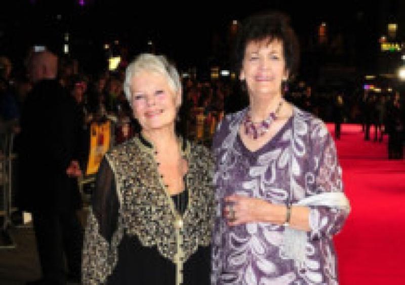 Philomena Lee with Judi Dench at the premiere of Philomena in London