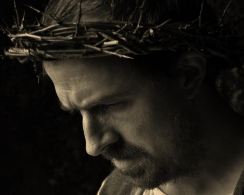Crown of thorns: the cast of the Passion 2014 includes Garry Fraher, who has taken over the role of Jesus, are rehearsing five nights a week and, below, are leaving no stone unturned to make it as realistic as possible. Pictures: Michael O'Riordan