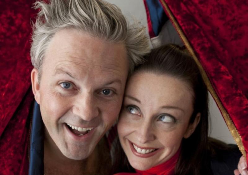 Muireann Ahern Lovett with her husband and fellow artistic director, Louis who performs The Girl Who Forgot To Sing Badly, currently showing in Sydney