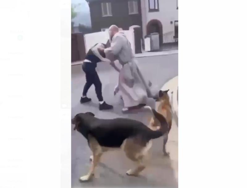 Brave monk breaks up fight in Limerick