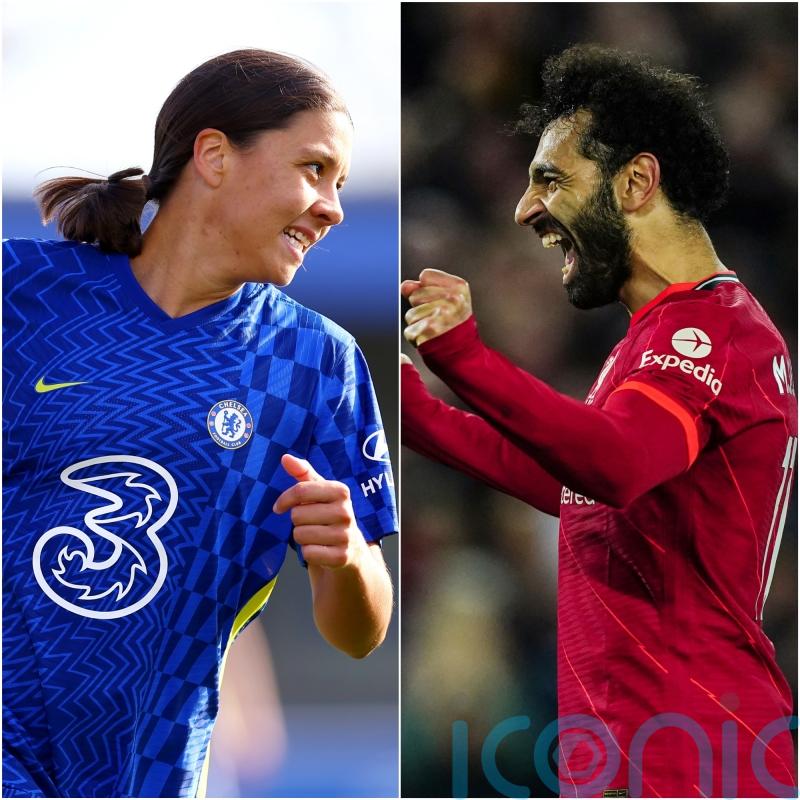 Chelsea’s Sam Kerr and Liverpool’s Mohamed Salah take top honours at PFA awards