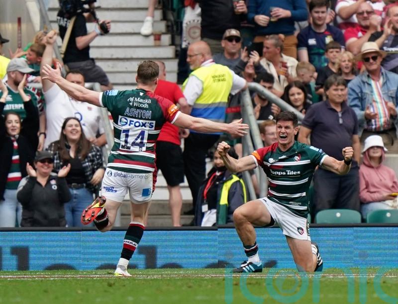 Late Freddie Burns drop-goal sees Leicester celebrate ninth Premiership title