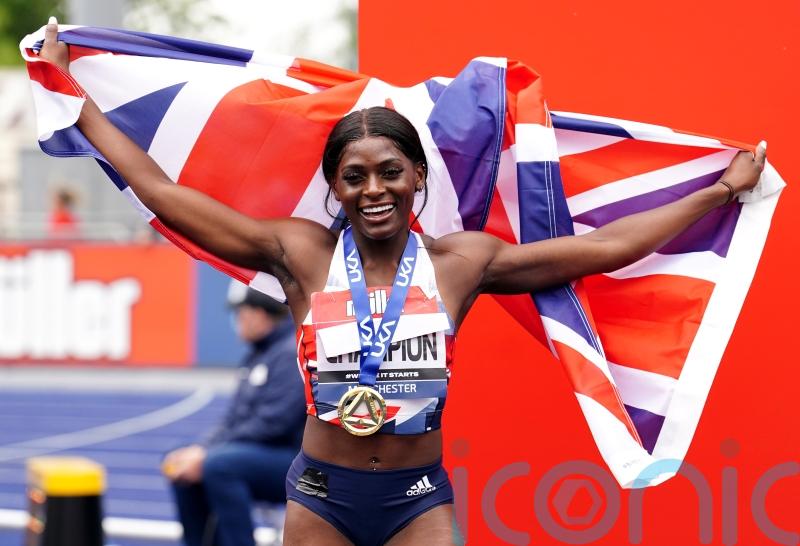 ‘I’m here to stay’, says Daryll Neita after double sprint success in Manchester