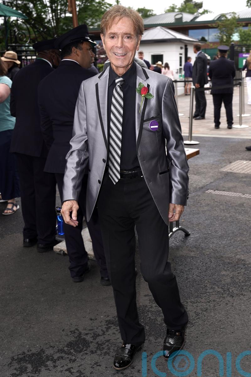 Sir Cliff Richard and Richard Osman among celebrities at day one of Wimbledon