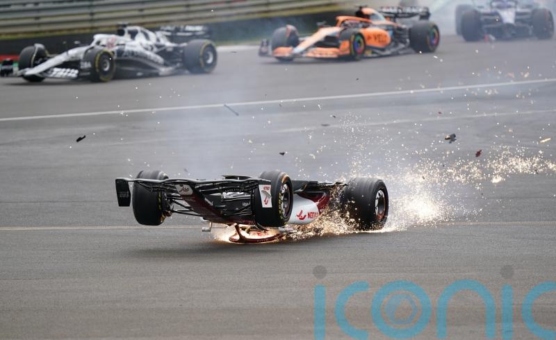 Zhou Guanyu escapes major injury after ‘horrific’ first-lap crash at Silverstone