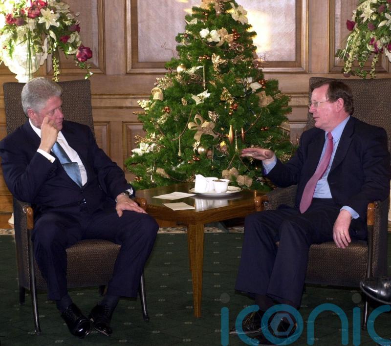 Former US president hails Lord Trimble for helping bring peace to Northern Ireland