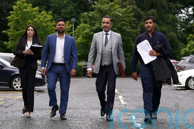 Stand-in Cricket Scotland chief Gordon Arthur meets Majid Haq and Qasim Sheikh