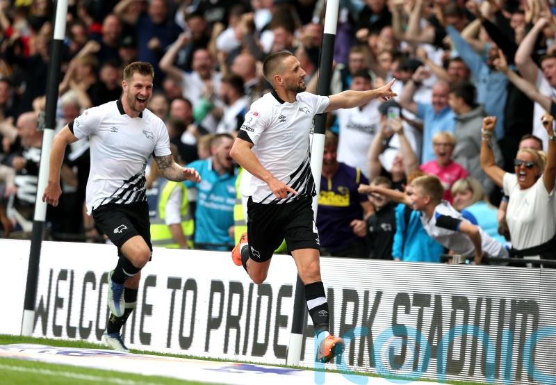 Conor Hourihane secures Derby’s victory over Oxford