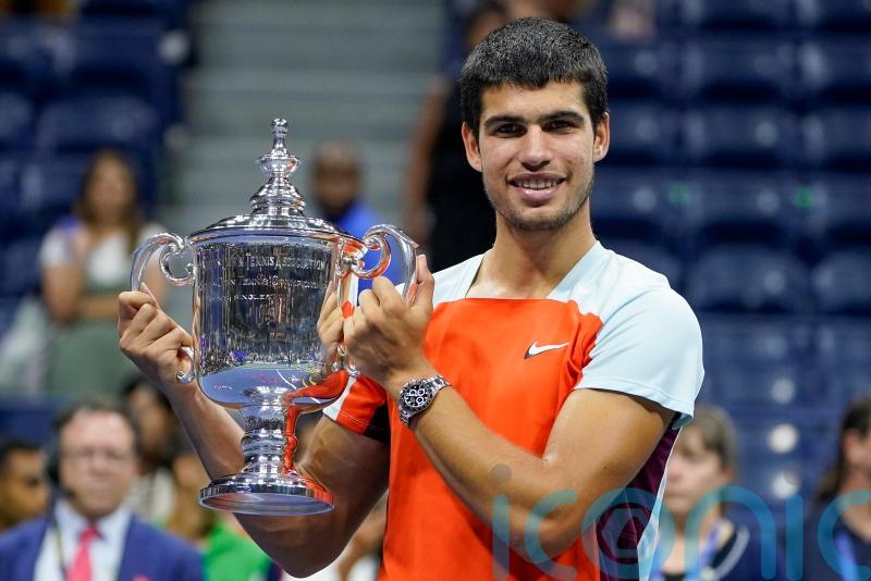Carlos Alcaraz wins maiden grand slam title and claims world’s top rank