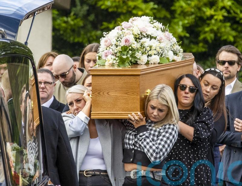 Loved ones weep at funeral for ‘murdered’ young mother-of-one Hollie Thomson