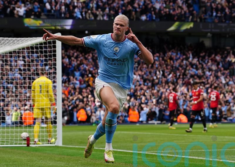 Pep Guardiola hails Erling Haaland’s work rate after another hat-trick