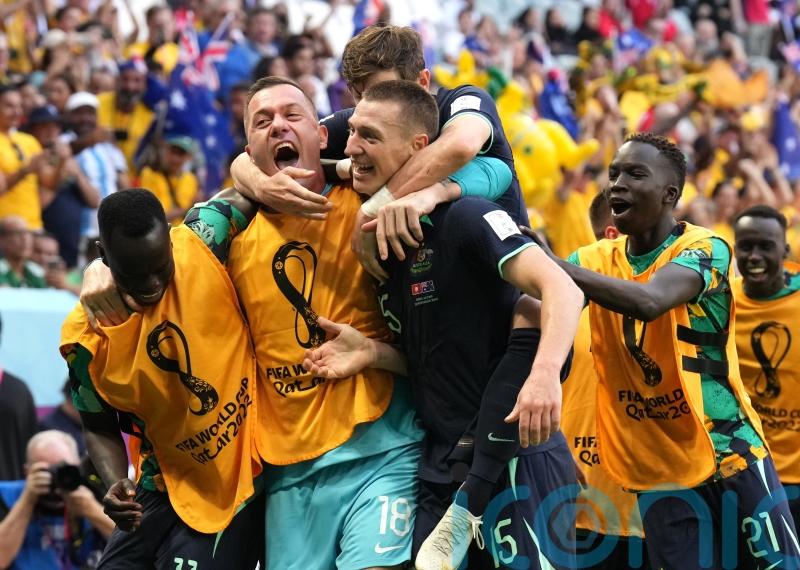 Mitchell Duke’s superb header gives Australia World Cup win over Tunisia