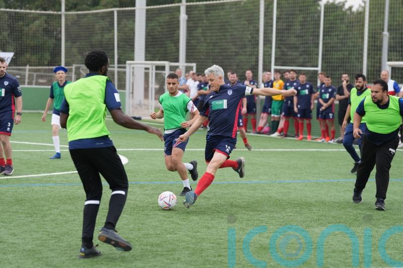 Three Lions land first blow against France with supporters’ seven-a-side win