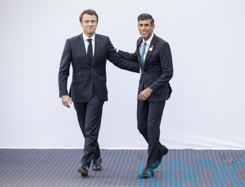 Macron thanks Sunak for France support after PM keeps pre-match promise