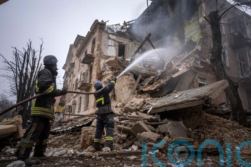 Ukrainian toddler among the dead pulled from rubble of missile strike