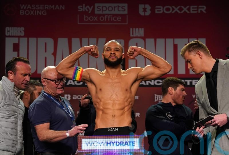 ‘We want boxing to be inclusive’ says Chris Eubank Jr after frosty weigh-in
