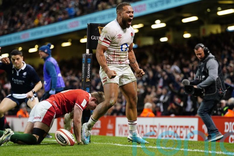 Ollie Lawrence scores crucial try as England claim welcome win in Wales