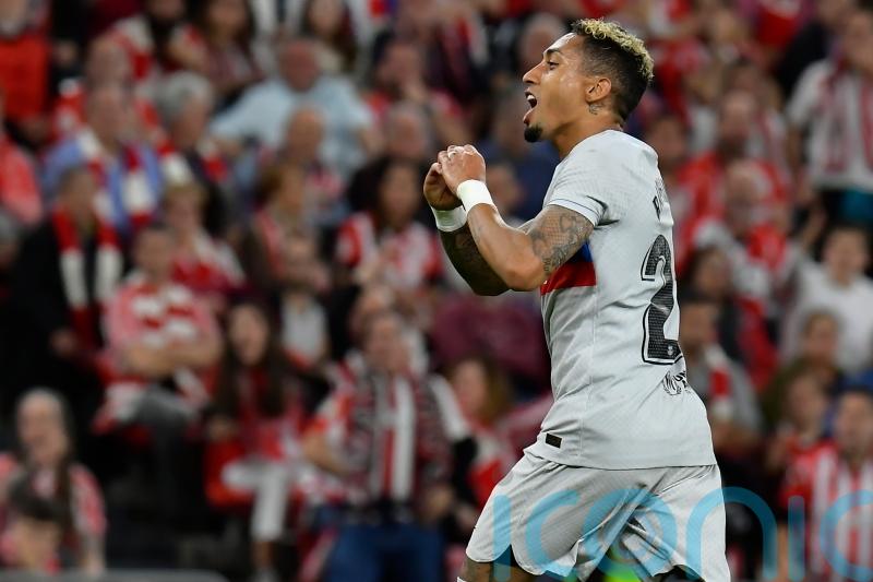 Raphinha’s winner restores Barcelona’s nine-point lead at top of LaLiga