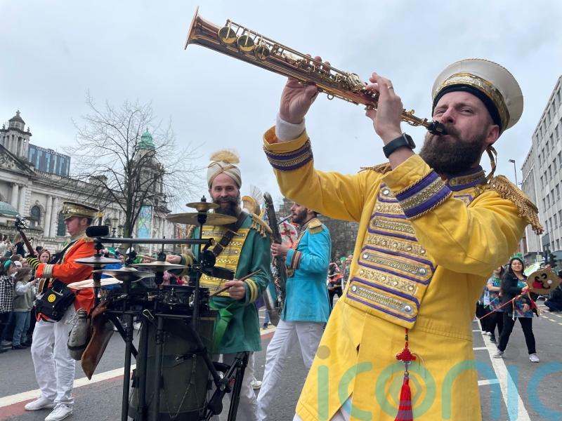 Musical theme as thousands attend St Patrick’s Day parade in Belfast