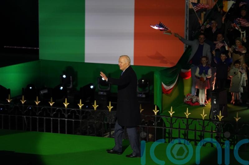 ‘Mary, I see the light’: Biden revels in Irish tradition during Ballina speech