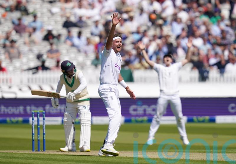 Stuart Broad claims four as England take charge against Ireland at Lord’s