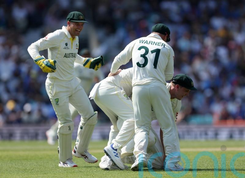 India bid hit by stunning Cameron Green catch after Australia set record target