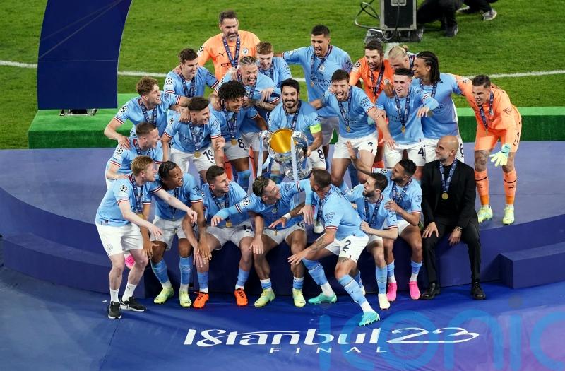 Manchester City’s Champions League celebrations in pictures