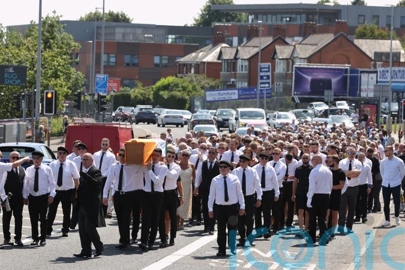 Funeral takes place for Joe Clarke, one of the Hooded Men