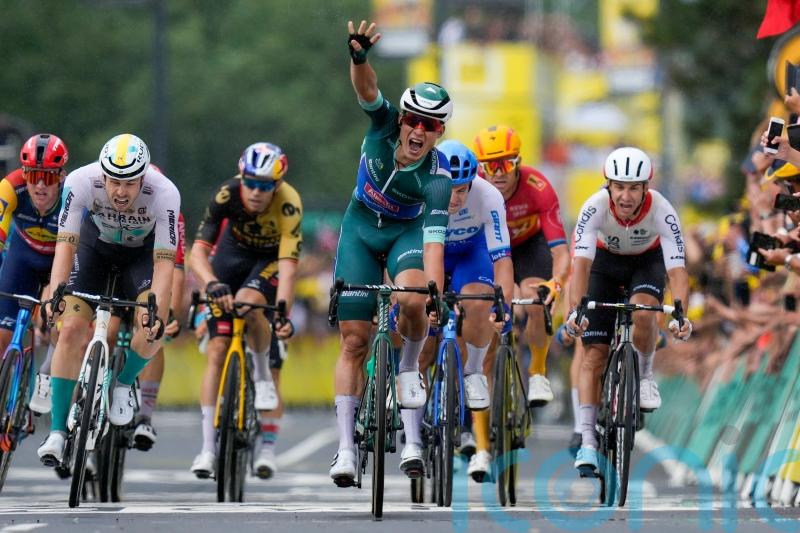 Jasper Philipsen sprints to fourth stage victory at this year’s Tour de France