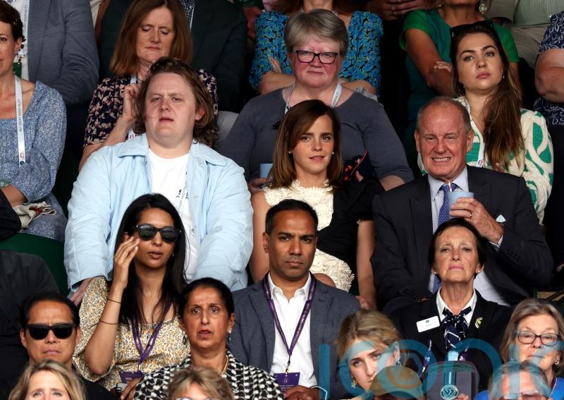 Lewis Capaldi and Emma Watson were among stars at Wimbledon women’s final