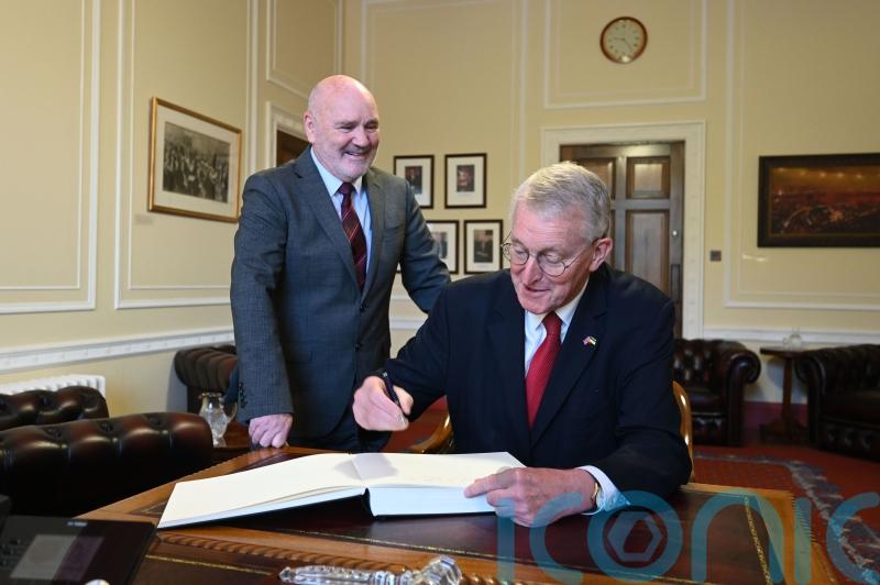 Calls for Stormont Assembly return dominate Hilary Benn’s visit