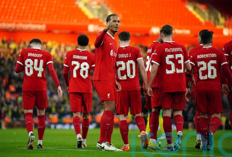 Liverpool see off Norwich in first match since Jurgen Klopp’s exit announcement