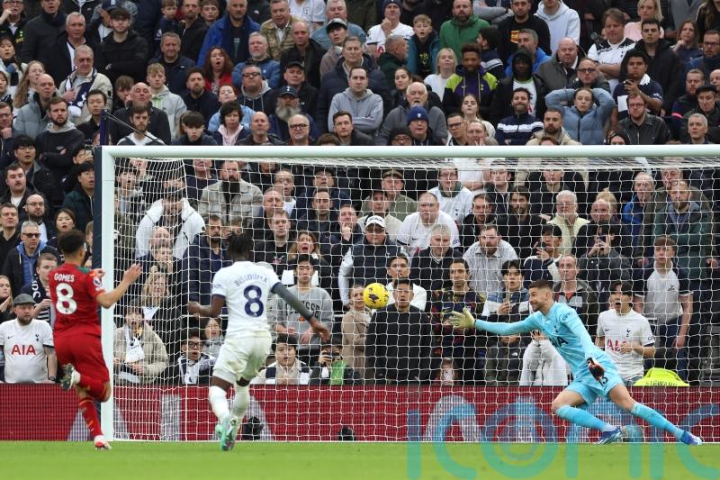 Joao Gomes double gives Wolves win at Tottenham to dent hosts’ top-four push