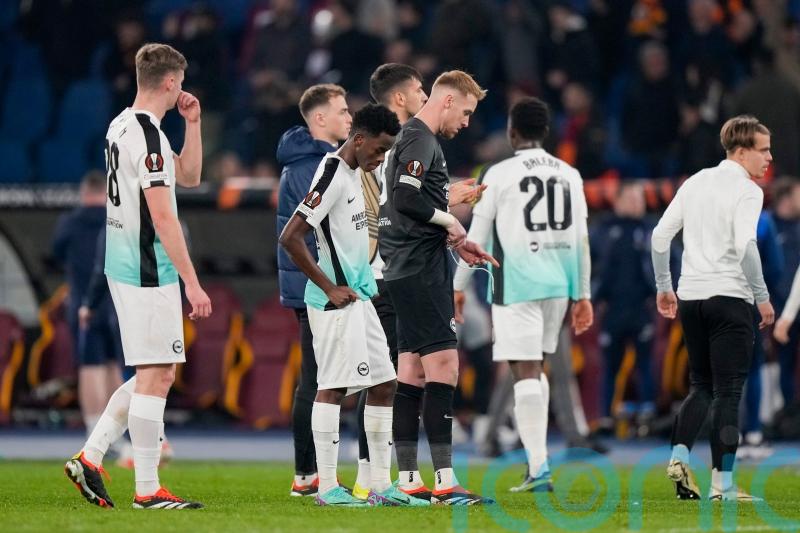 Brighton’s European adventure in tatters after four-goal drubbing from Roma