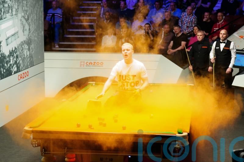 Just Stop Oil activists found guilty over protest at World Snooker Championship