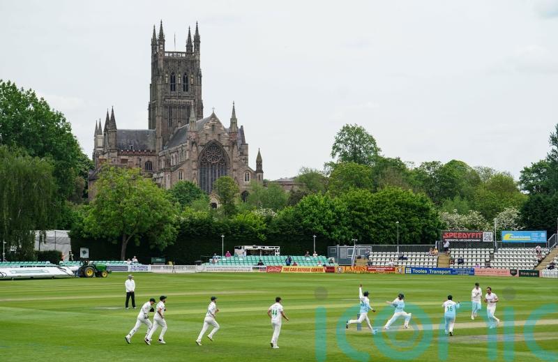 England spinner Shoaib Bashir concedes 38 runs in an over for Worcestershire