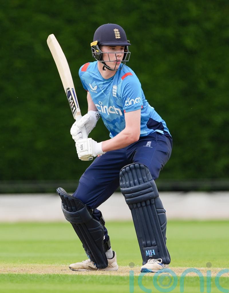 Andrew Flintoff’s son Rocky hits match-winning 106 for England Under-19s