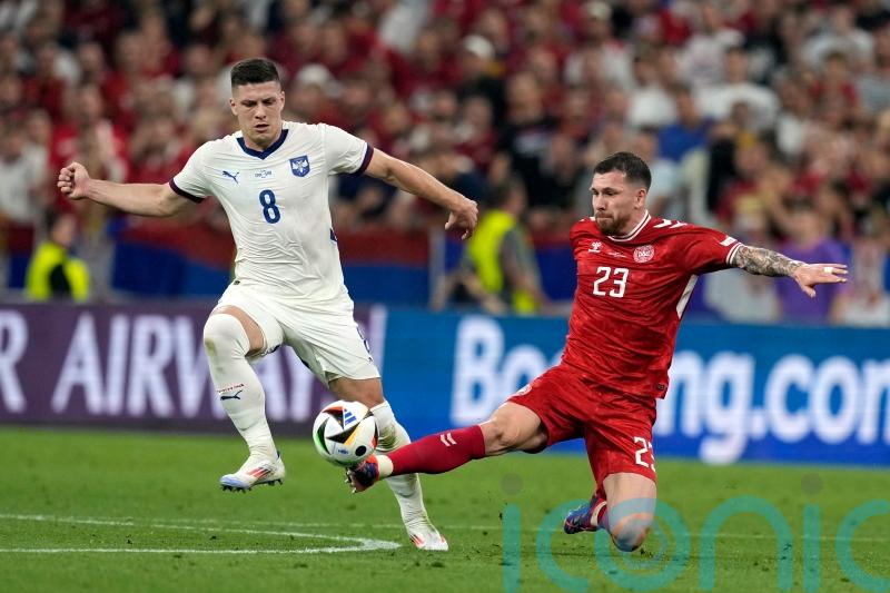 Denmark finish second in Group C as goalless draw sees Serbia exit Euro 2024