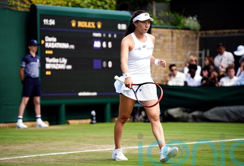 Wild card Lily Miyazaki beaten 6-0 6-0 at start of big day for British tennis