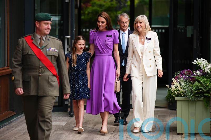 Kate attends Wimbledon men’s final with Princess Charlotte