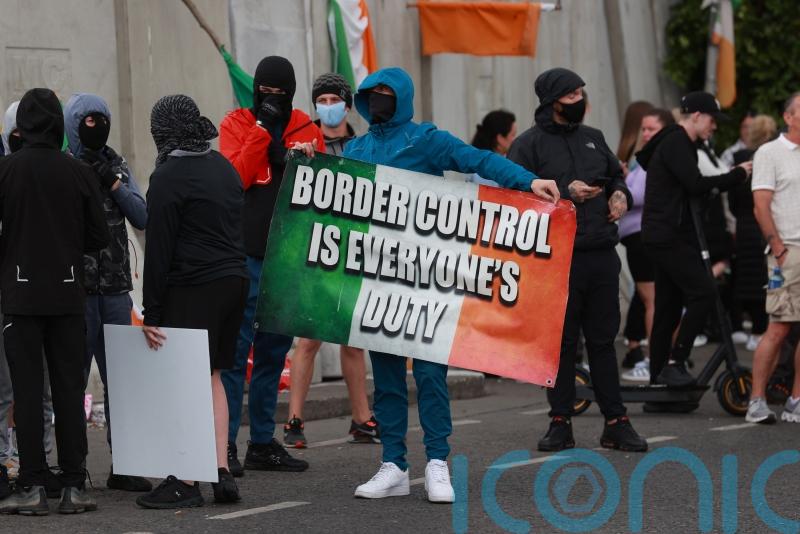 Three gardai injured in disorder over Dublin site earmarked for asylum seekers