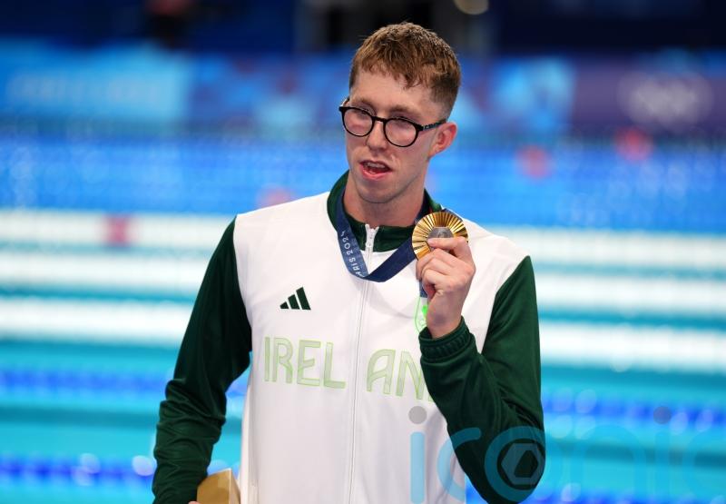 Daniel Wiffen claims stunning gold medal win for Ireland in men’s 800m freestyle