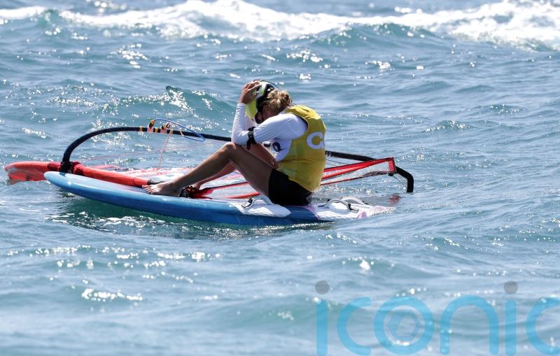 Emma Wilson has to settle for windsurfing bronze after falling away in final