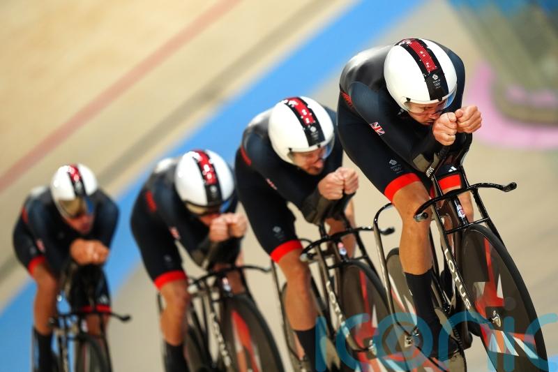 Former coach’s ‘heart still going’ after cyclists claim GB’s 1,000th medal